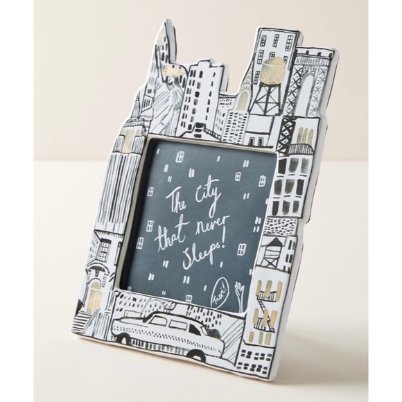 NEW ANTHROPOLOGIE 4” x 6” NYC Picture Frame